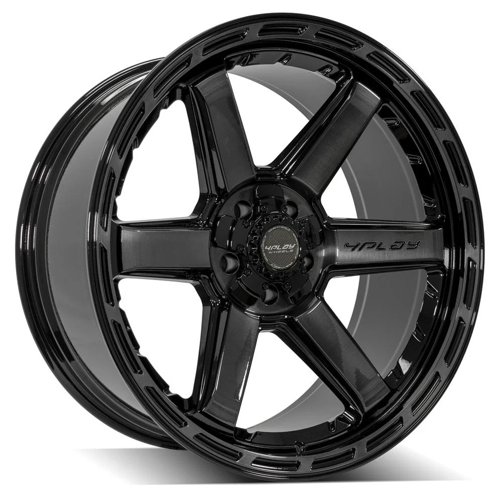 4Play Gen3 4P63 22x10 Black Brushed Face Tinted Wheel 5x127 ET-18 CB87.1