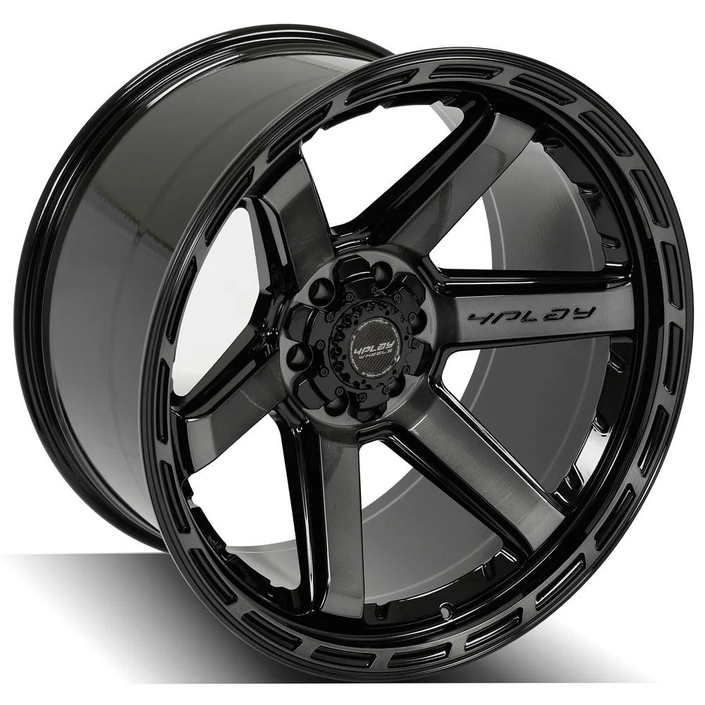 4Play Gen3 4P63 22x12 Black Brushed Face Tinted Wheel 6x135 ET-44 CB106.1