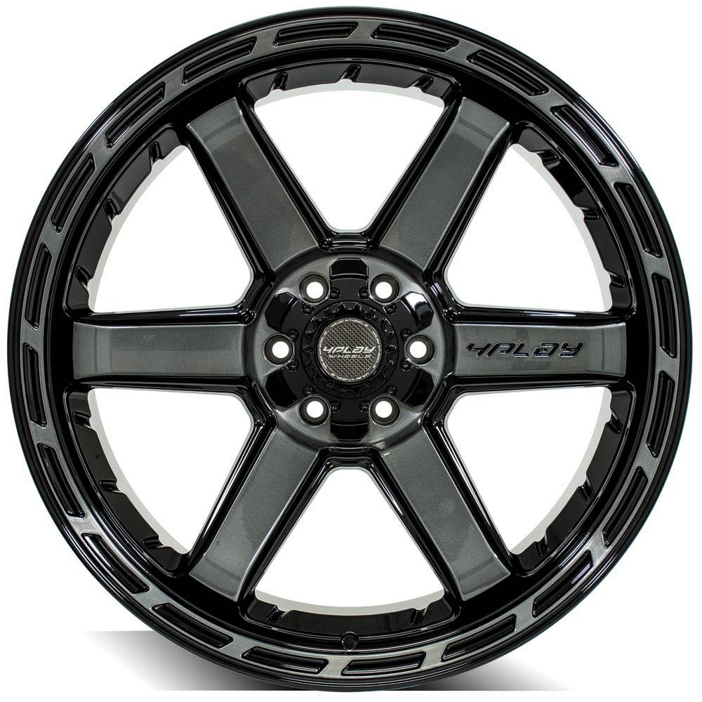 4Play Gen3 4P63 22x12 Black Brushed Face Tinted Wheel 6x135 ET-44 CB106.1