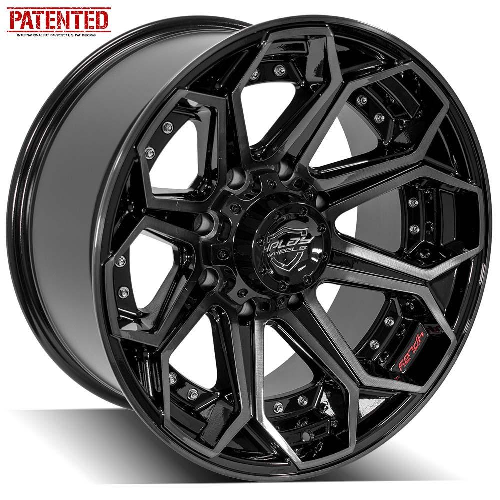 4Play Gen2 4P80R 20x10 Black Brushed Face Tinted Wheel 8x170 ET-24 CB124.9