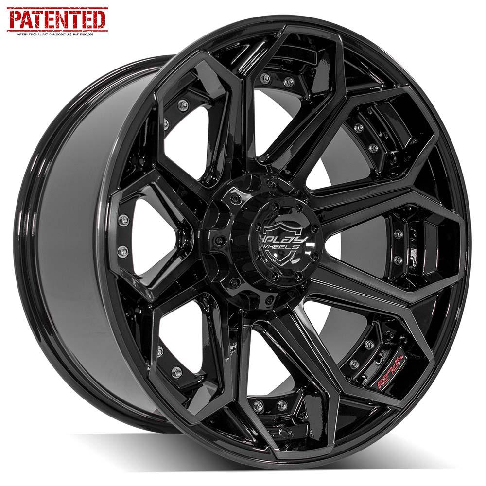 4Play Gen2 4P80R 20x10 Black Brushed Face Tinted Wheel 6x135 ET-18 CB106.1
