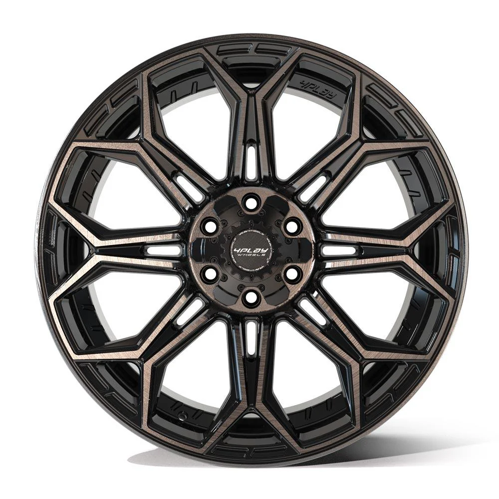 4Play Gen3 4P83 22x9 Black Brushed Face Tinted Wheel 6x139.7 ET12 CB106.1